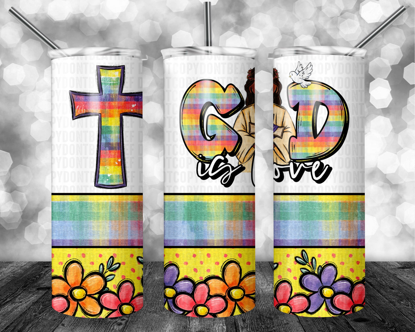 God is Love 20oz Tumbler Bundle