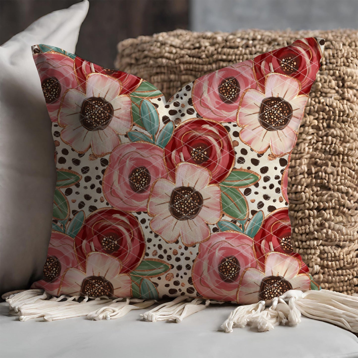 Golden Petal Whimsy Seamless Bundle