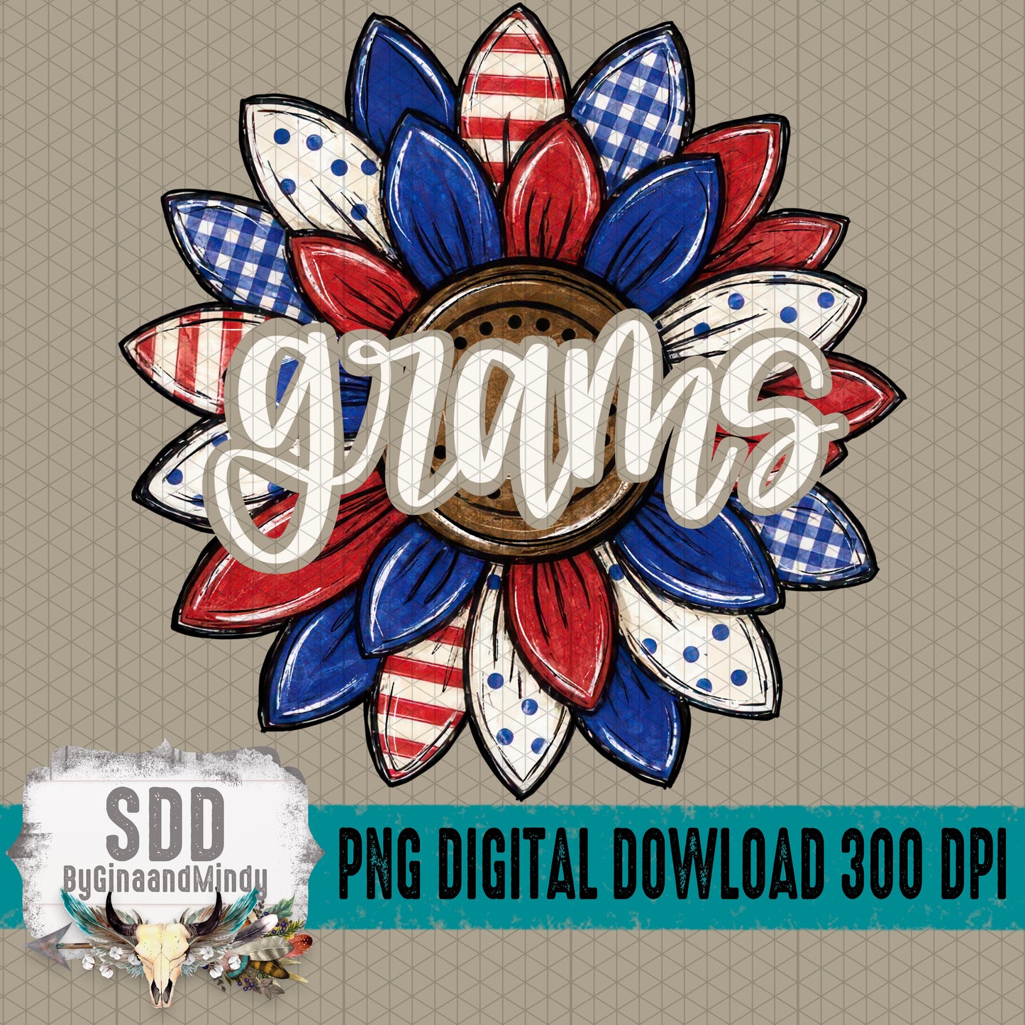 Patriotic Sunflower Collection; Grams