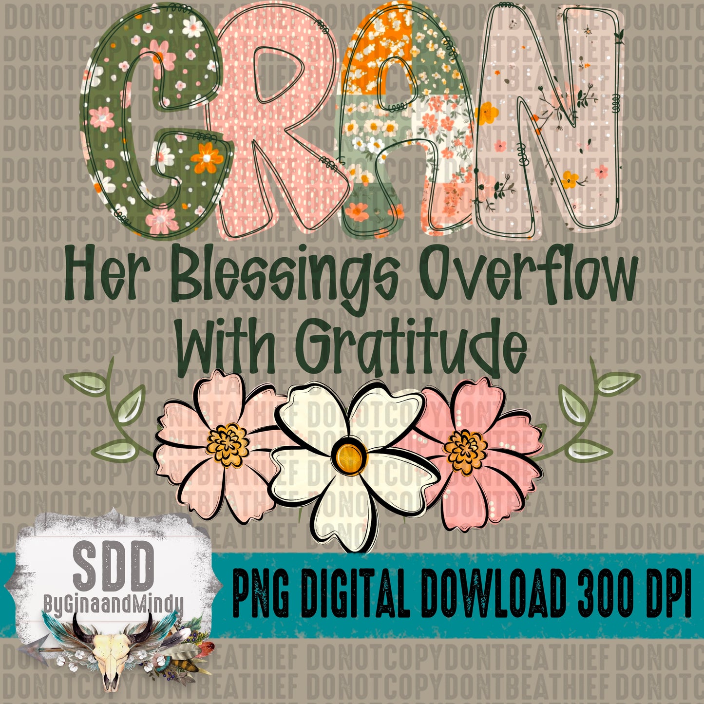 Boho Floral; Gran