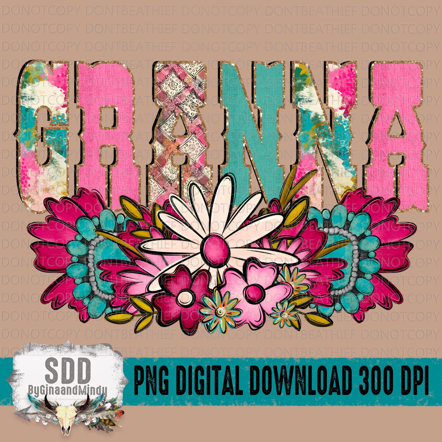 Western Floral Title Name Granna