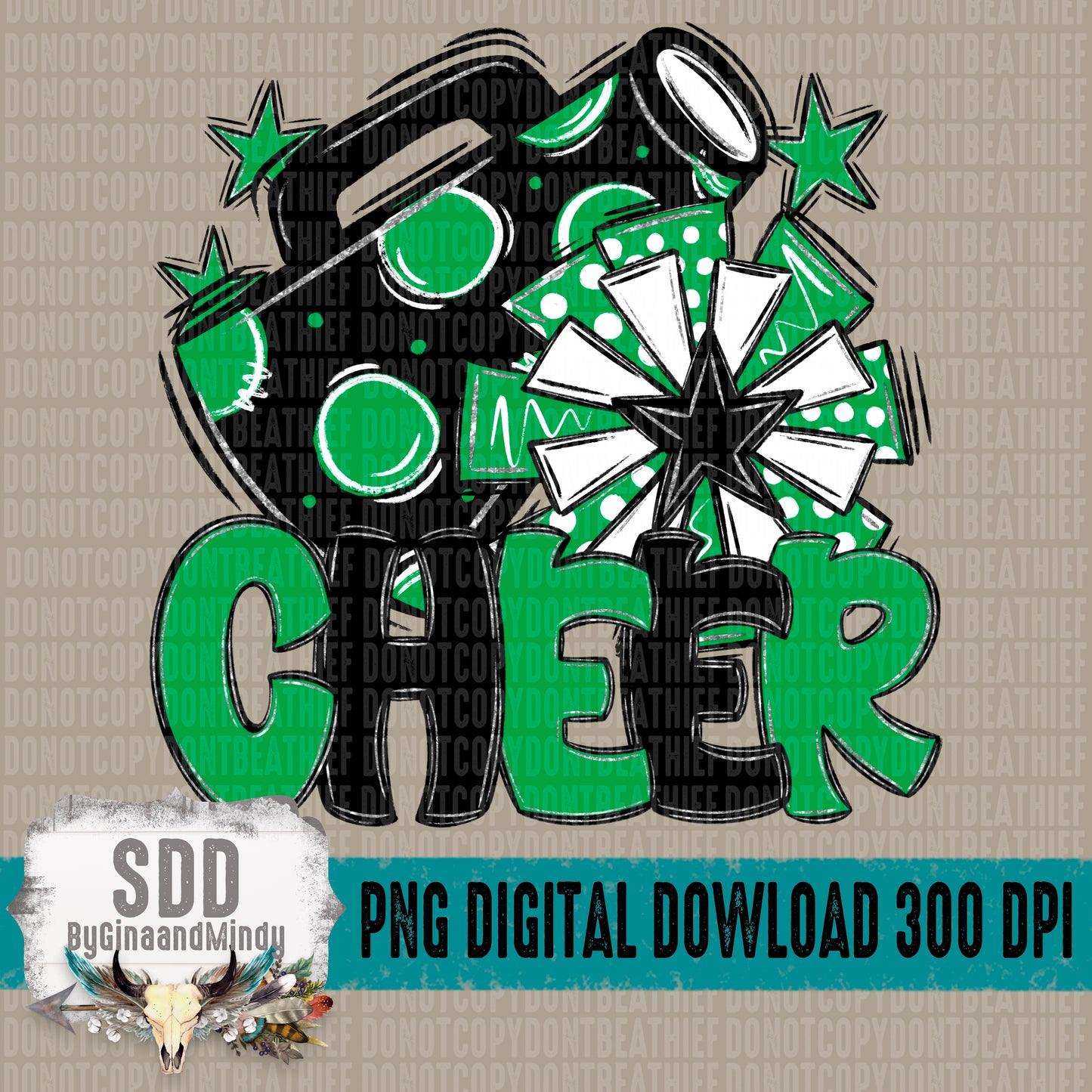 Cheer Bundle; Green & Black