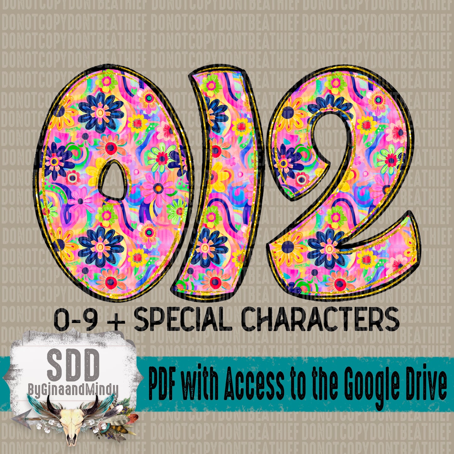 Groovin' Doodle Alpha Set (1 Set Uppercase & Lowercase, 0-9, + Special Characters)