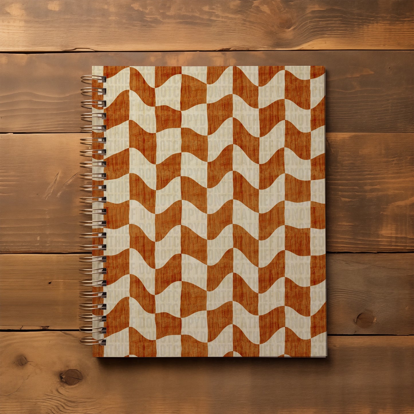 Wavy Orange Checkered Seamless Bundle