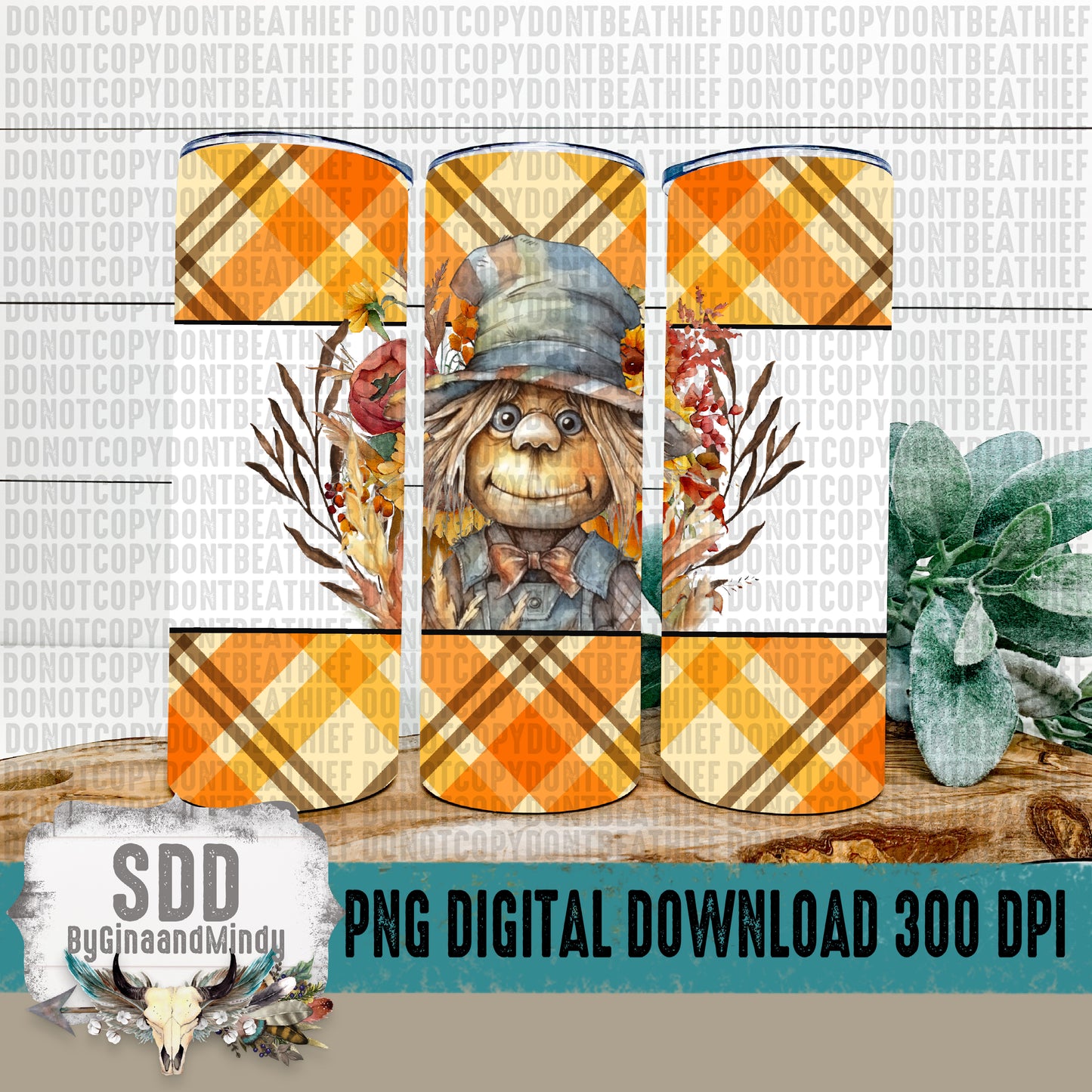 Harvest Scarecrow 20oz Tumbler