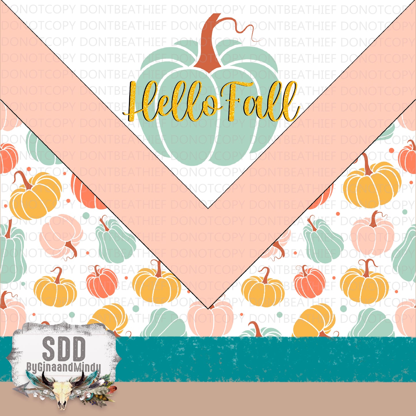 Hello Fall 20oz Tumbler Digital