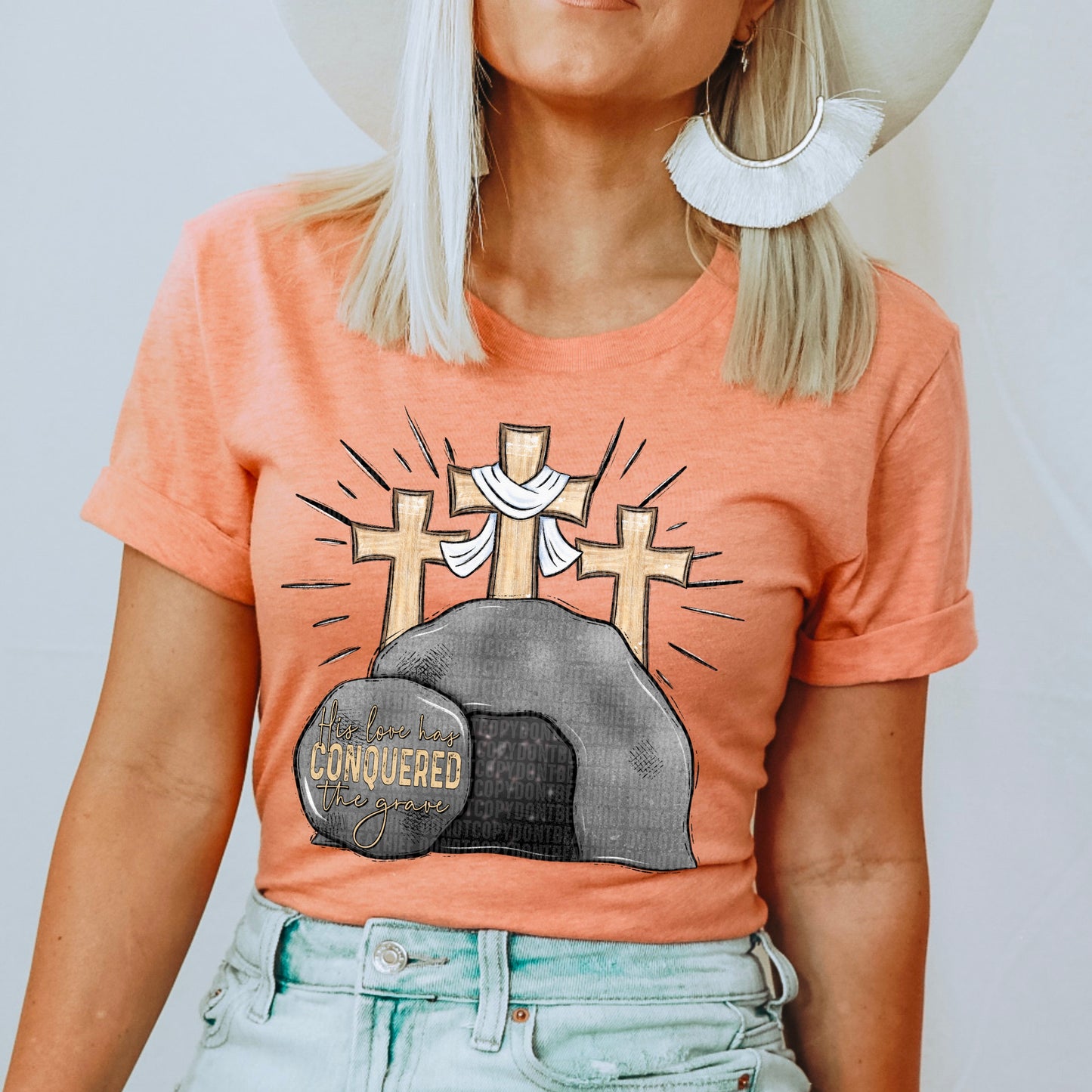 His love has Conquered the grave