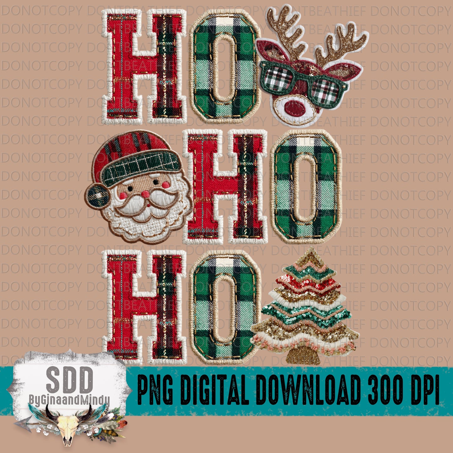 Ho Ho Ho Christmas Collage