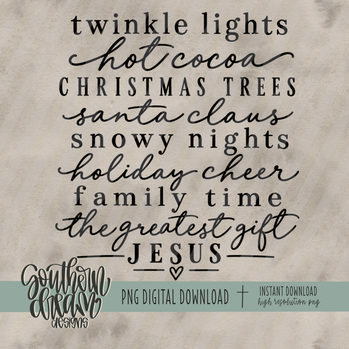 Christmas Holiday Phrase