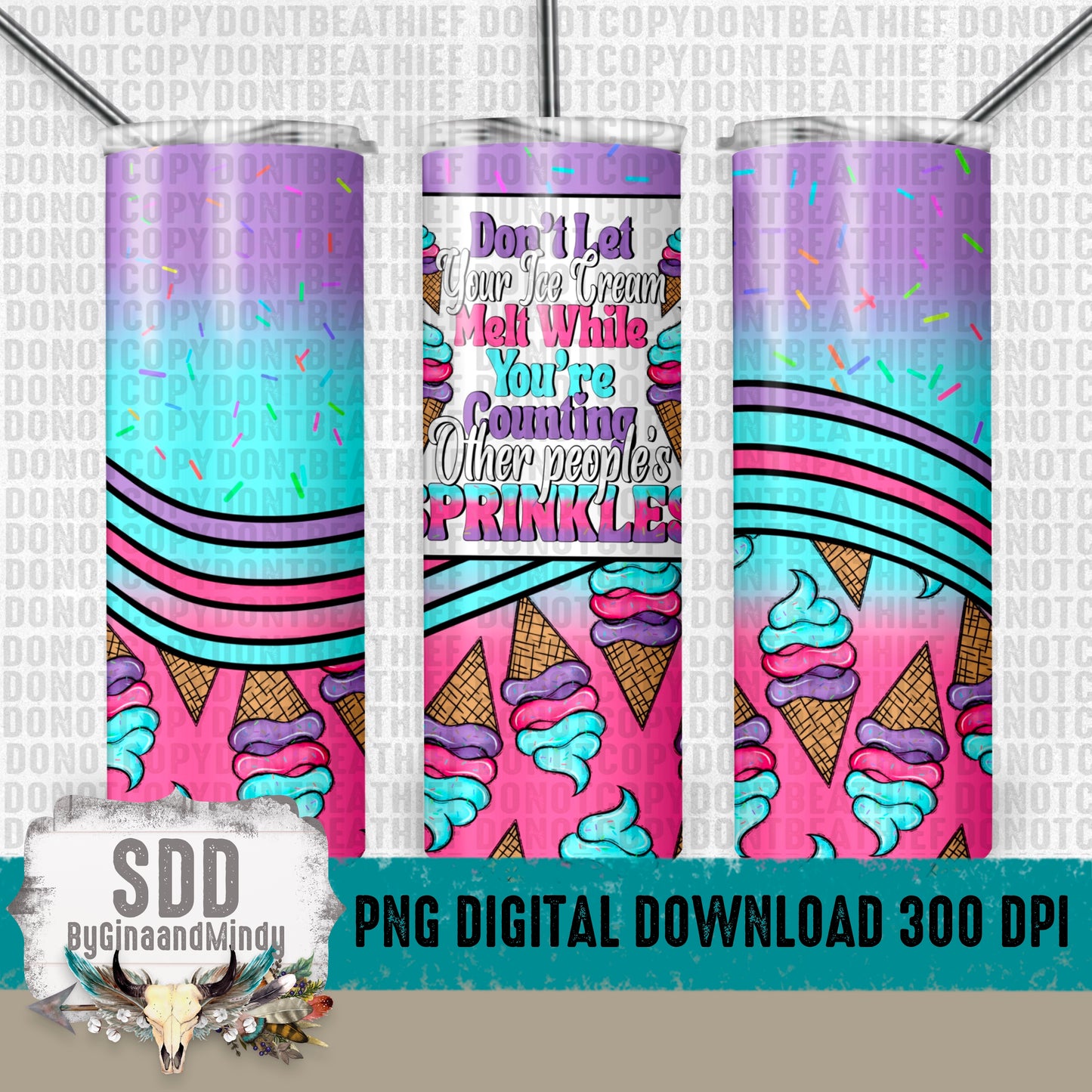 Ice Cream Sprinkles 20oz Tumbler