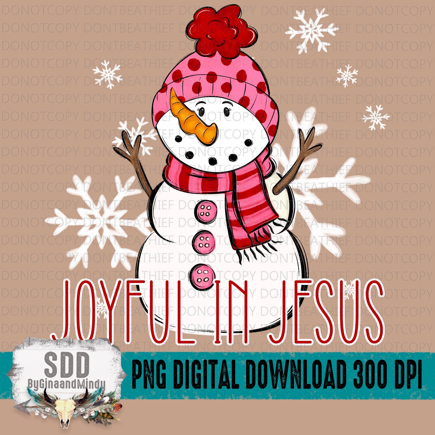 Joyful in Jesus Snowman