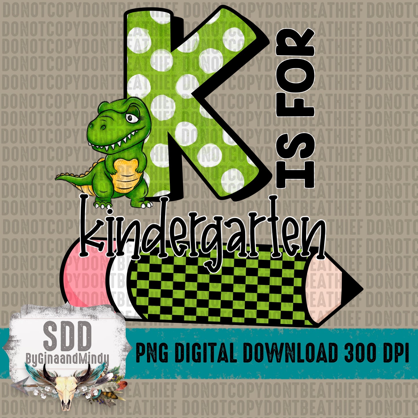 K is for Kindergarten Boy