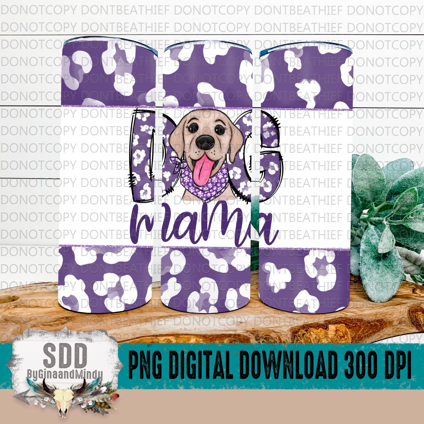 Lab Dog Mama Digital Tumbler