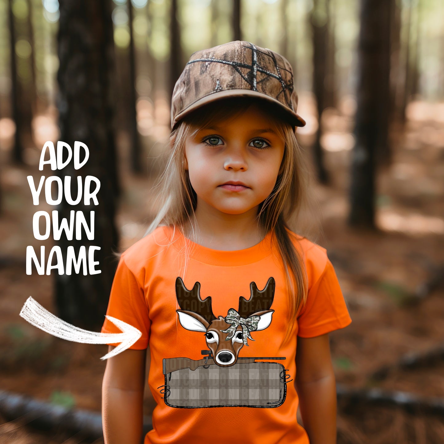 Lil' Hunter Name Plate; Girl