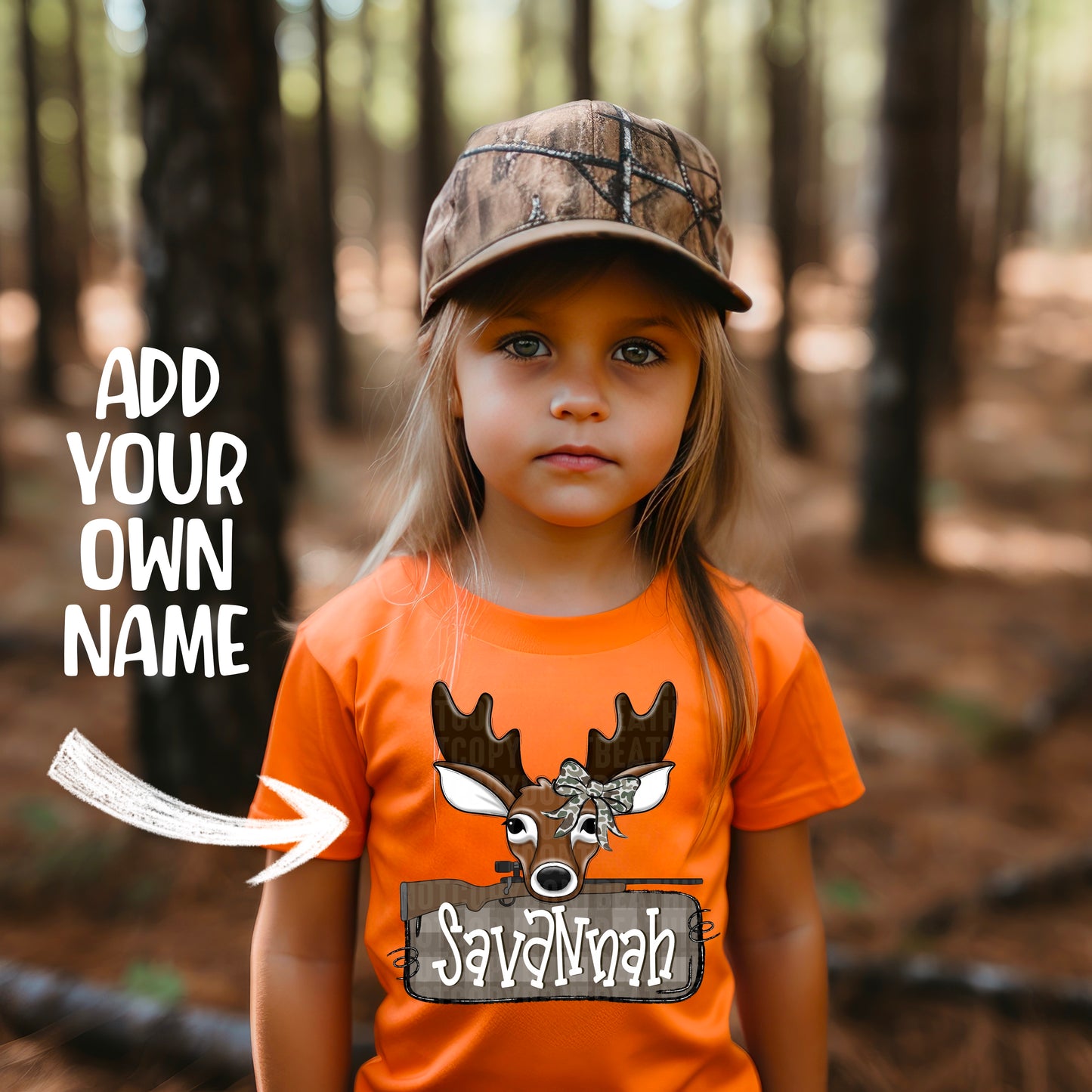 Lil' Hunter Name Plate; Girl