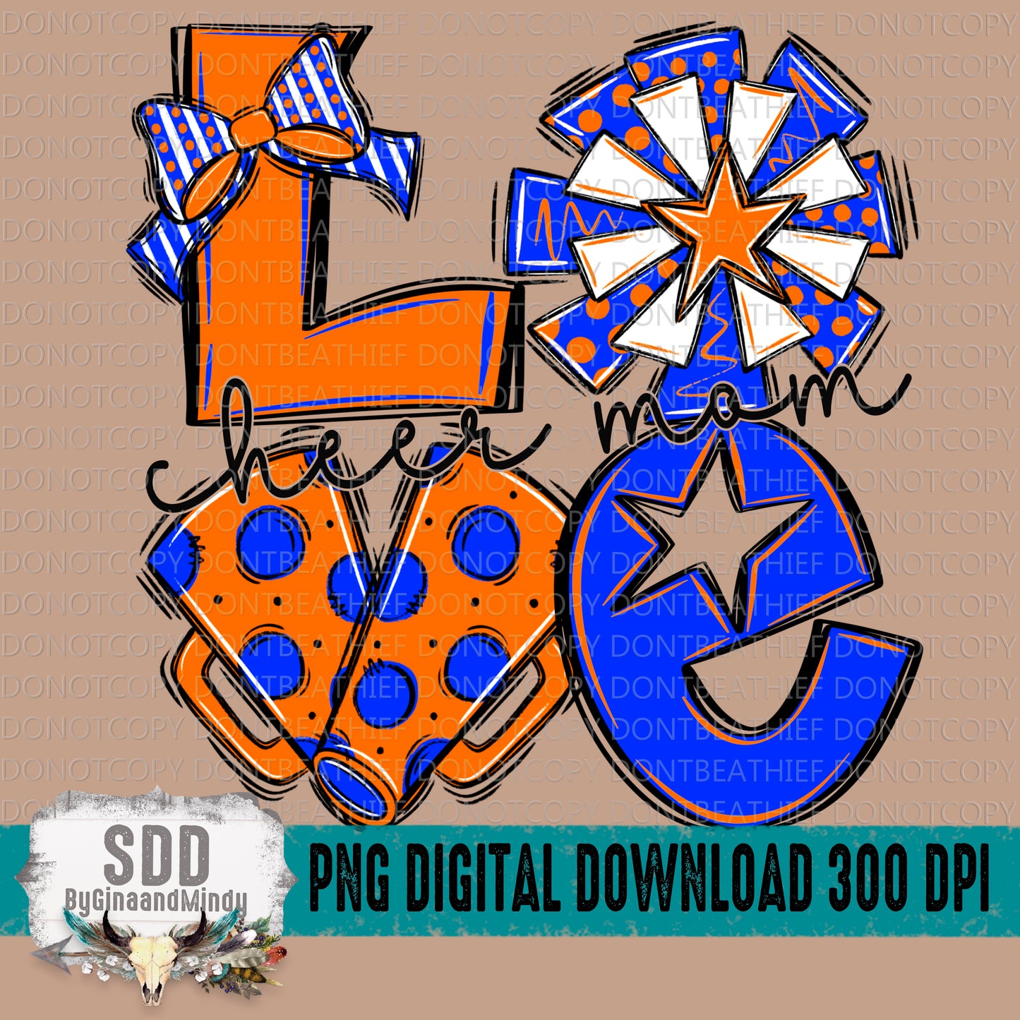 Love Cheer (Orange & Blue) Bundle