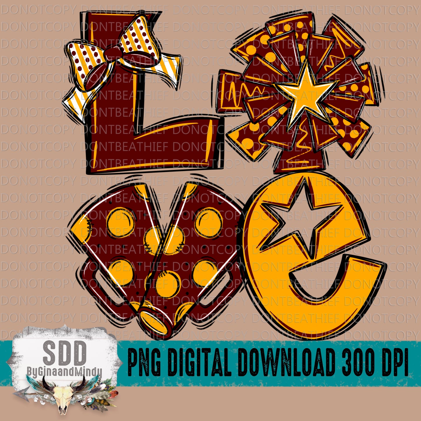 Love Cheer (Maroon & Gold) Bundle