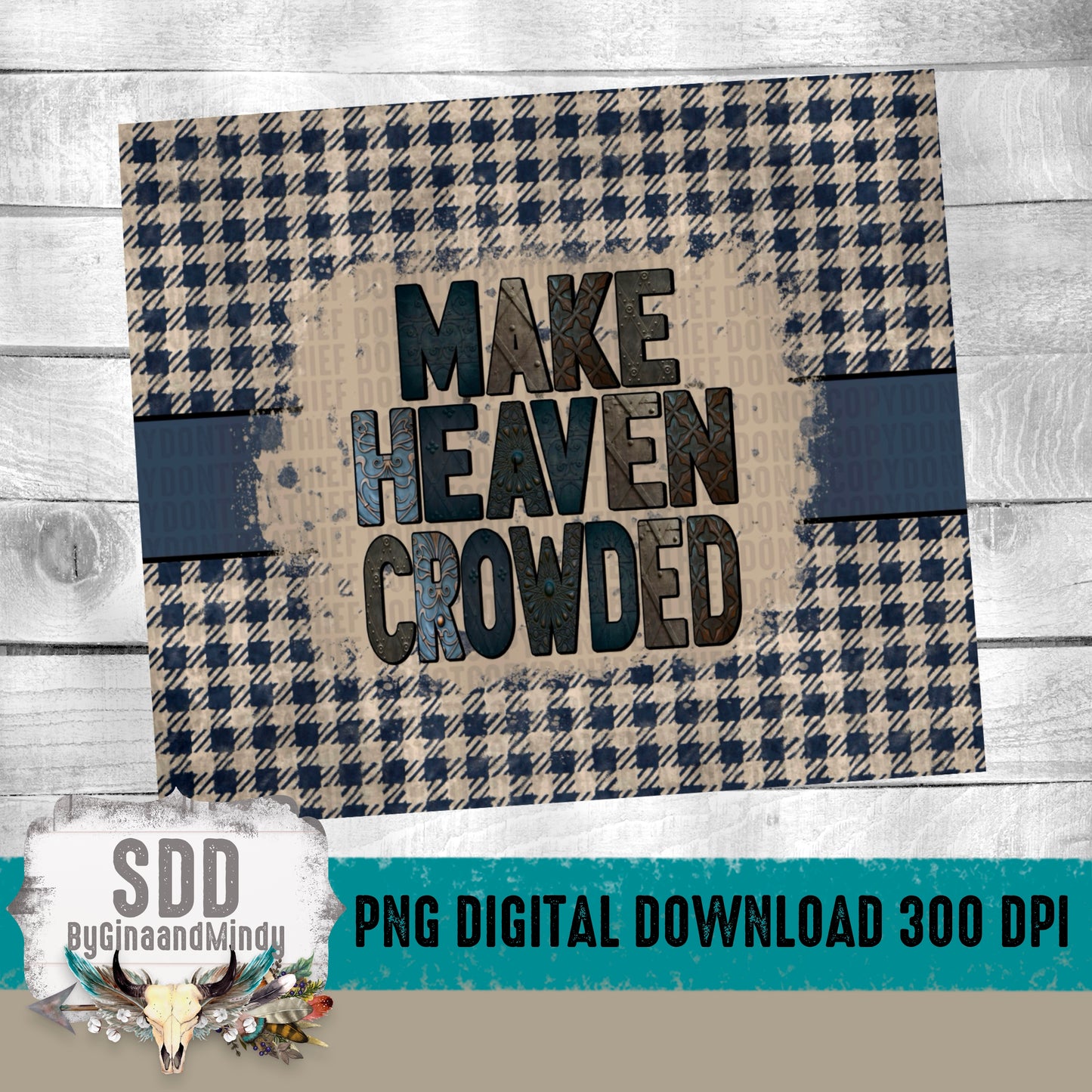 Make Heaven Crowded Mens Version 20oz Tumbler