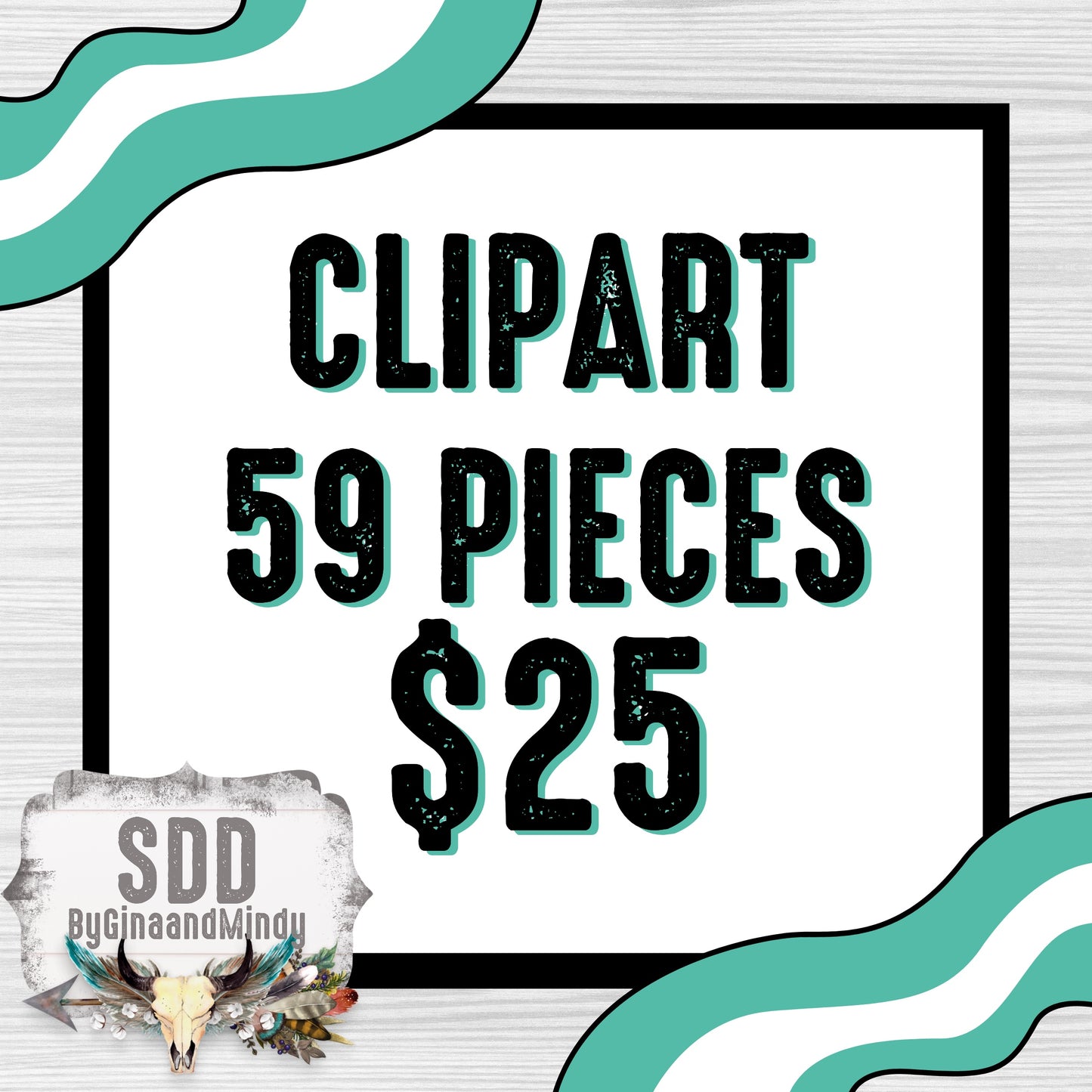 Clipart Bundle; 59 Pieces