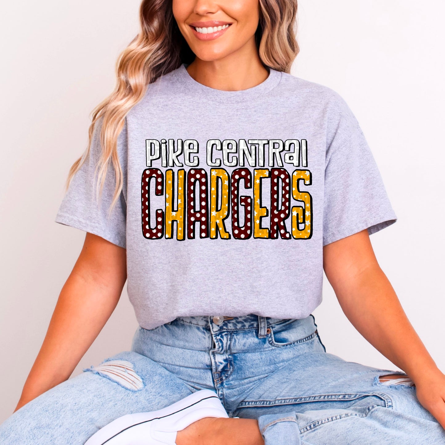 CUSTOM Team Spirit Doodles Typography Style