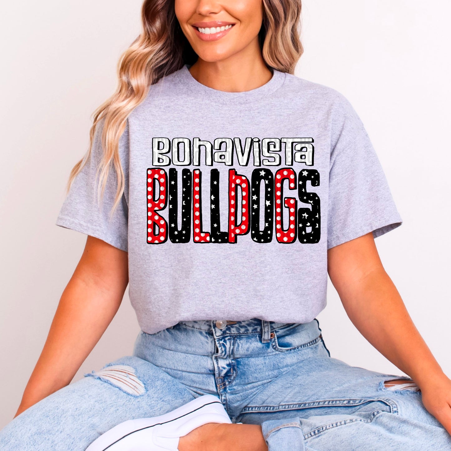 CUSTOM Team Spirit Doodles Typography Style