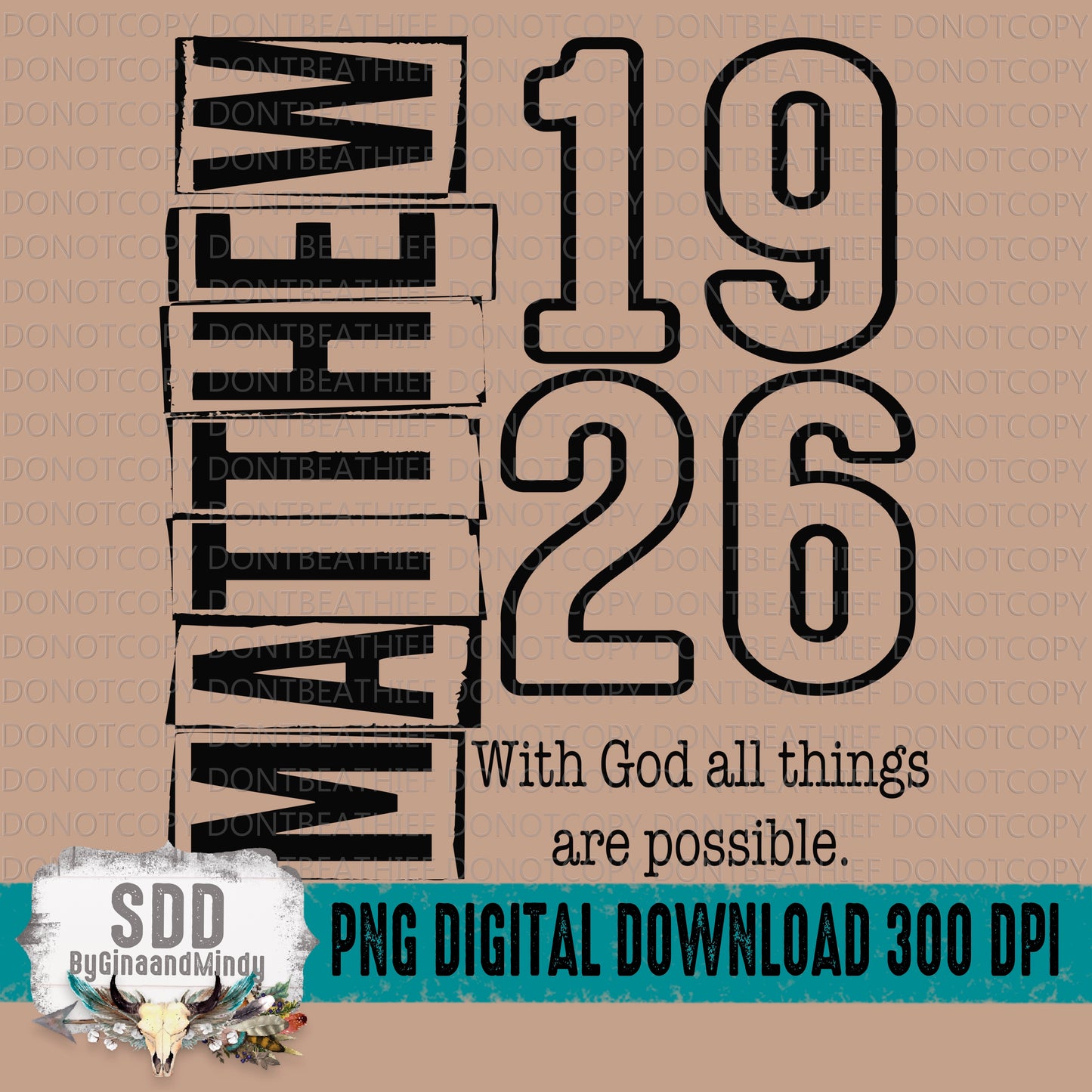 Matthew 19;26 Bundle