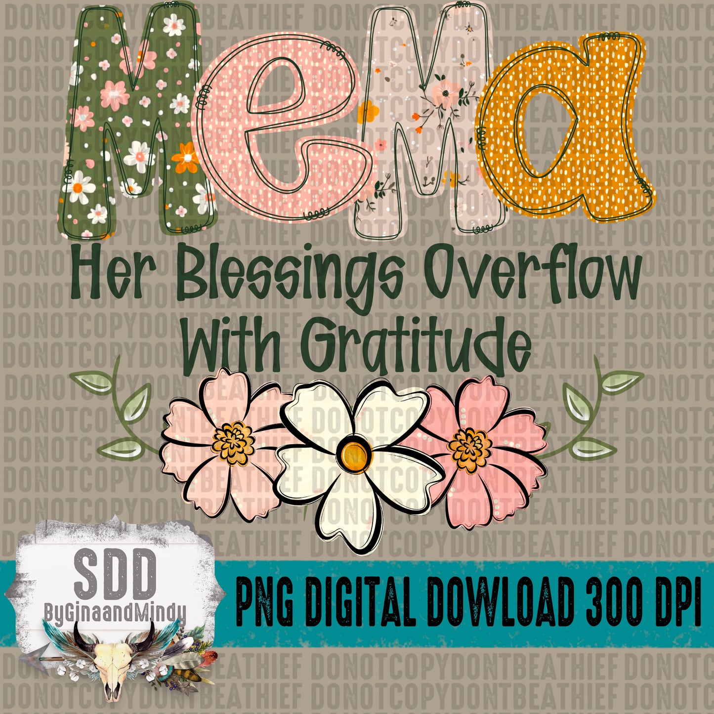 Boho Floral; Mema