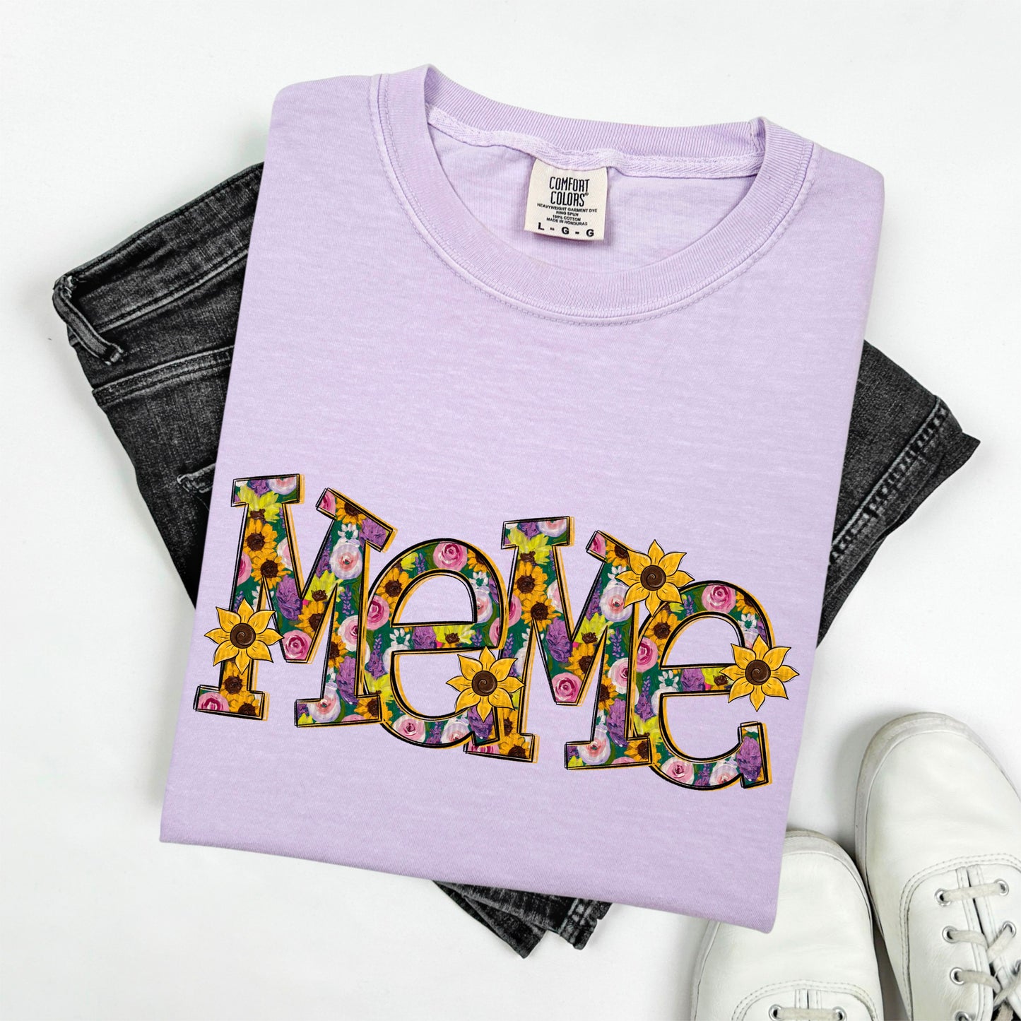 Floral Sunflowers; Meme