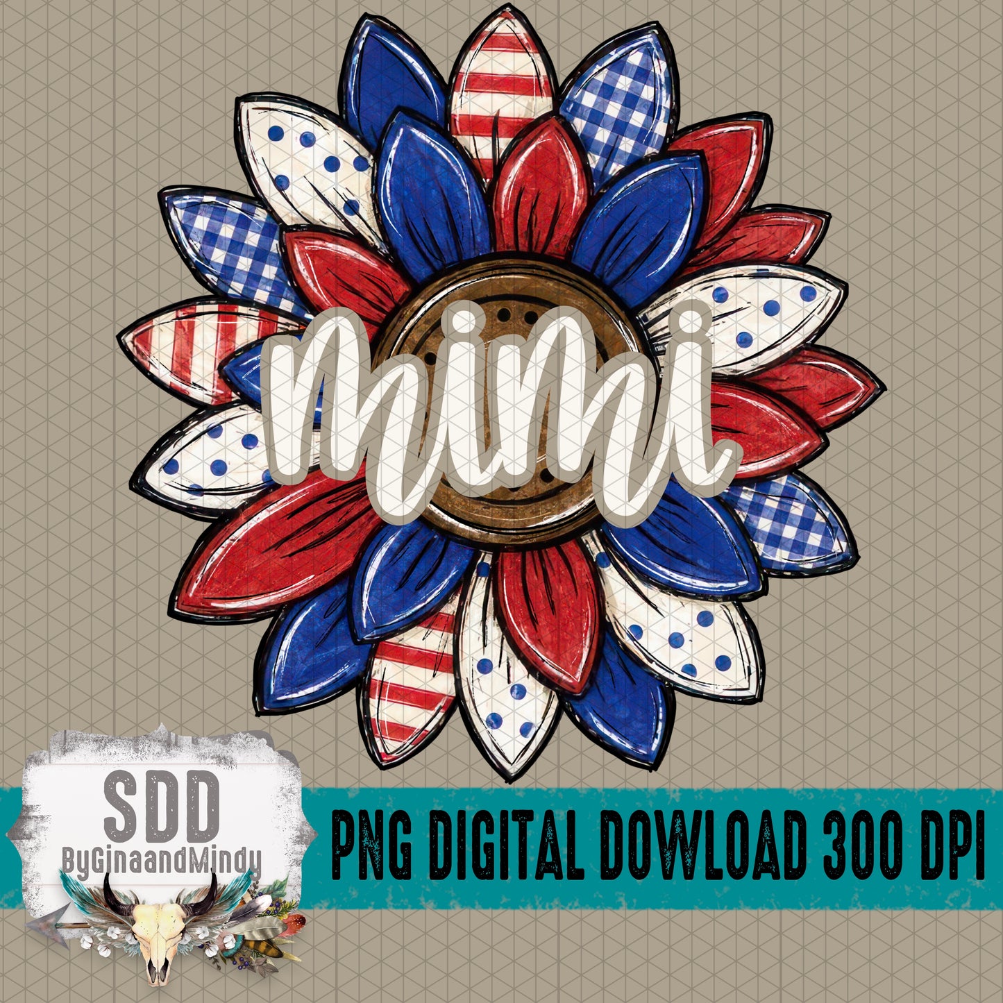 Patriotic Sunflower Collection; Mimi