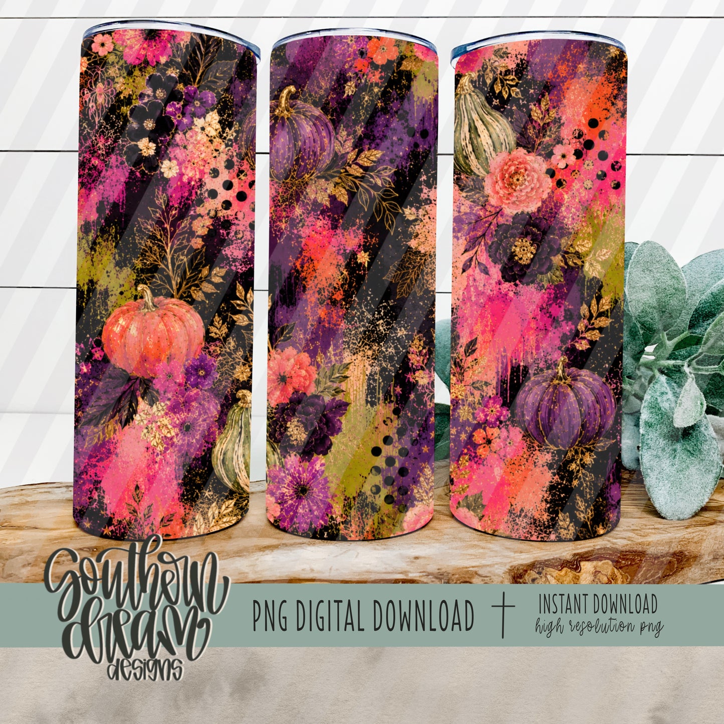 Fall Mixed Media Digital Paper (Not Seamless)