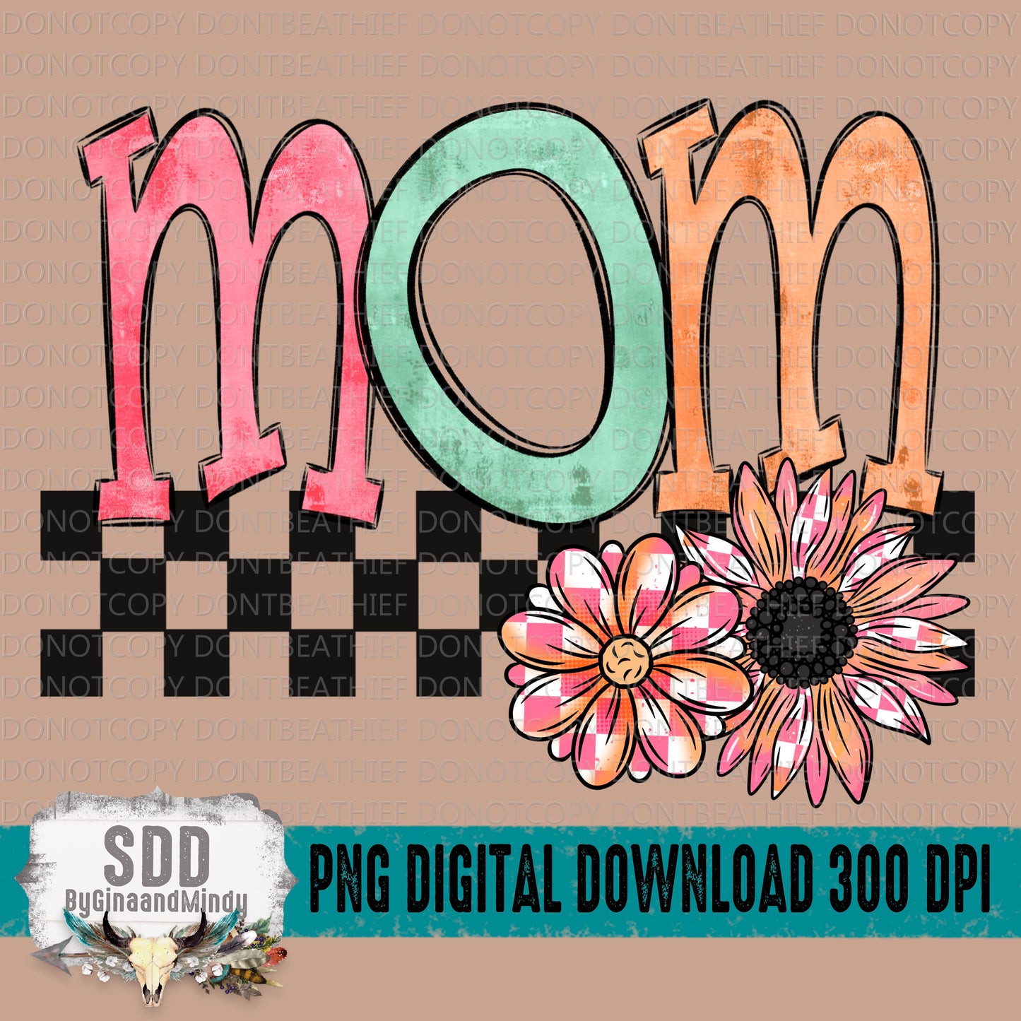 Mom Spring Checkered