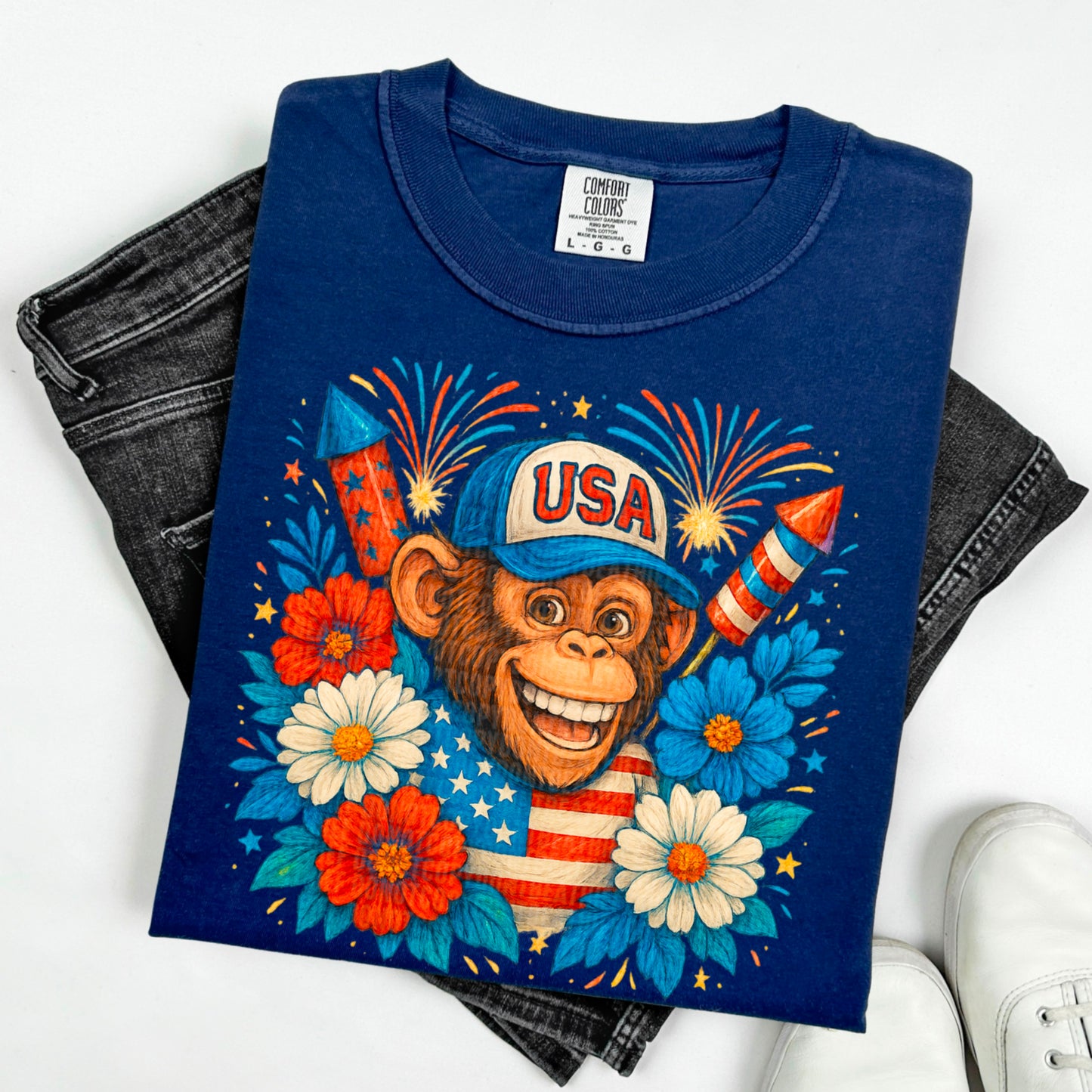 Fourth of July Monkey