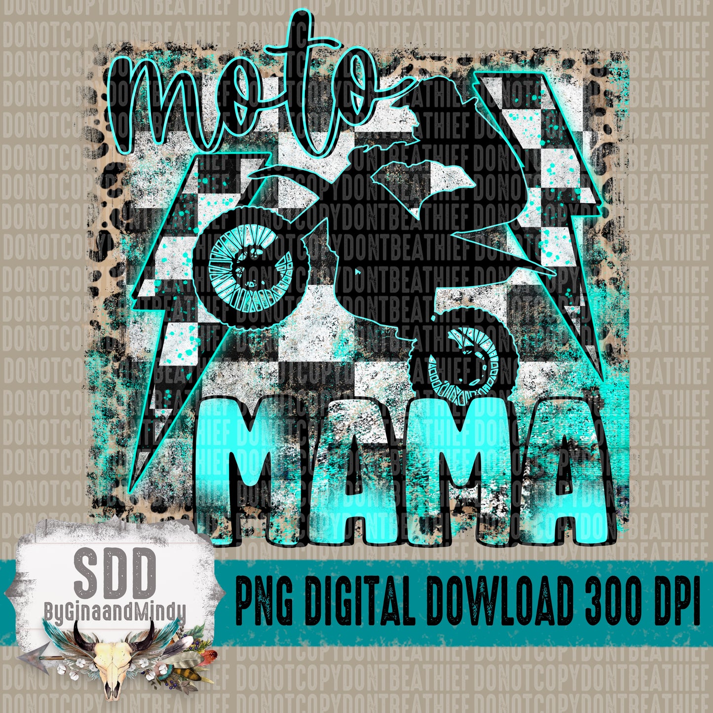 Bike Moto Mama Teal