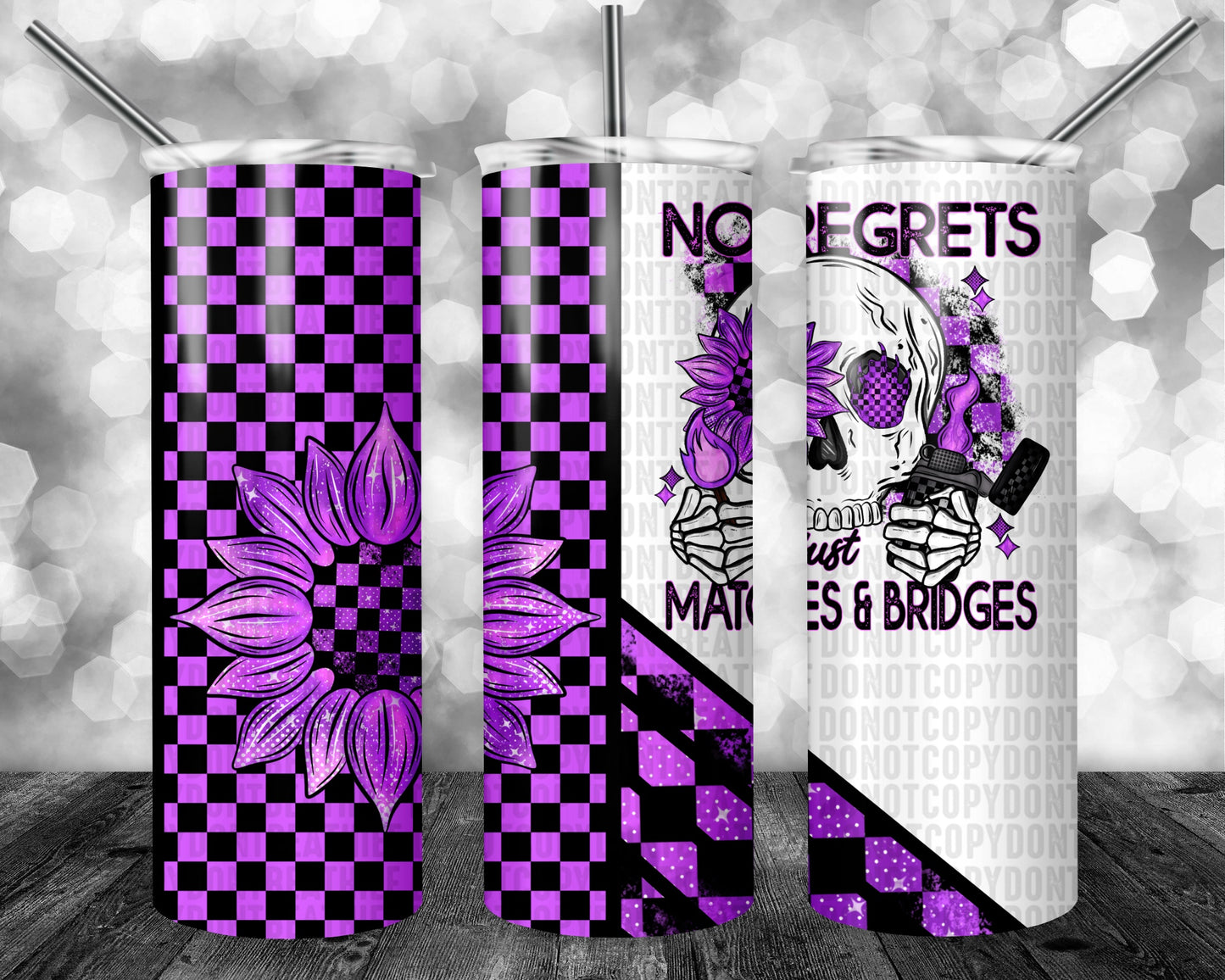 No Regrets Just Matches & Bridges 20oz Tumbler