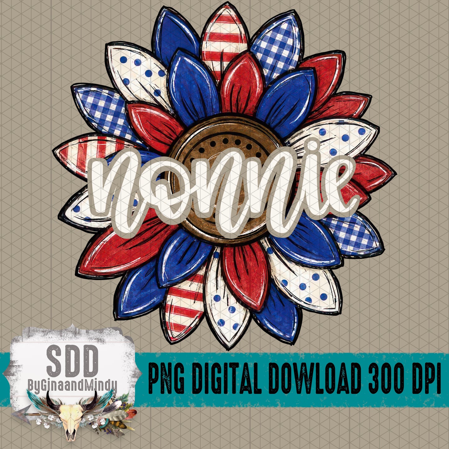 Patriotic Sunflower Collection; Nonnie