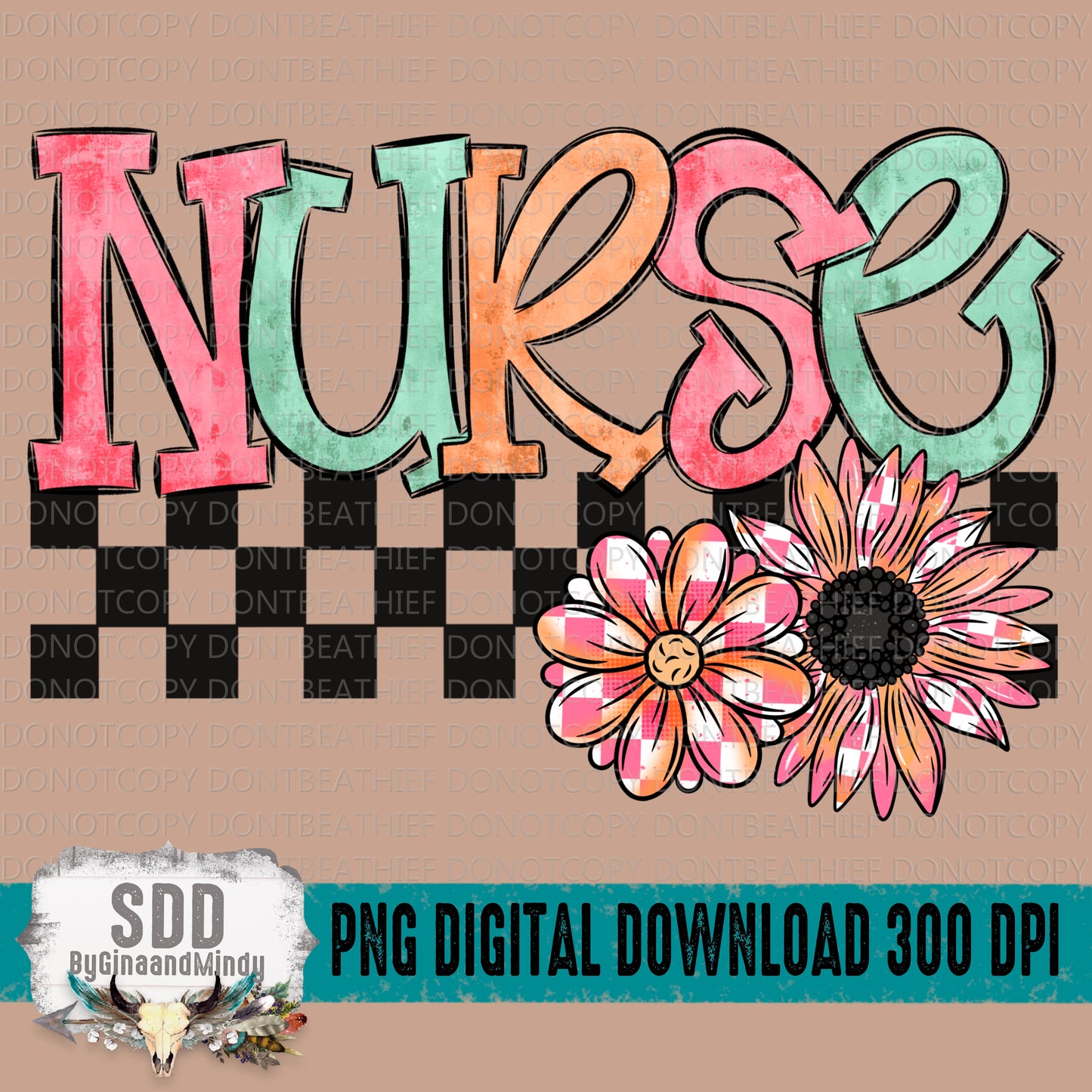 Nurse Spring Checkered