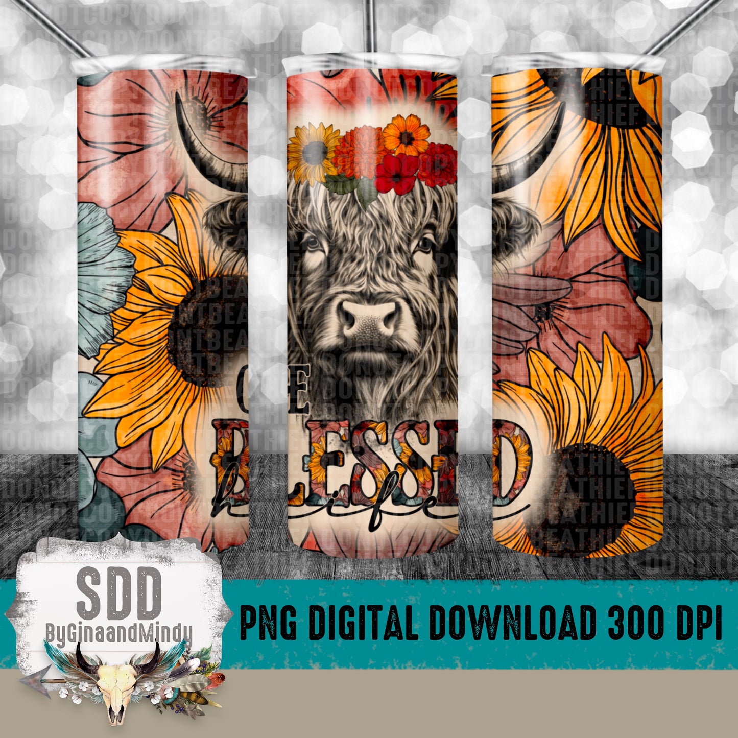 One Blessed Heifer 20oz Digital