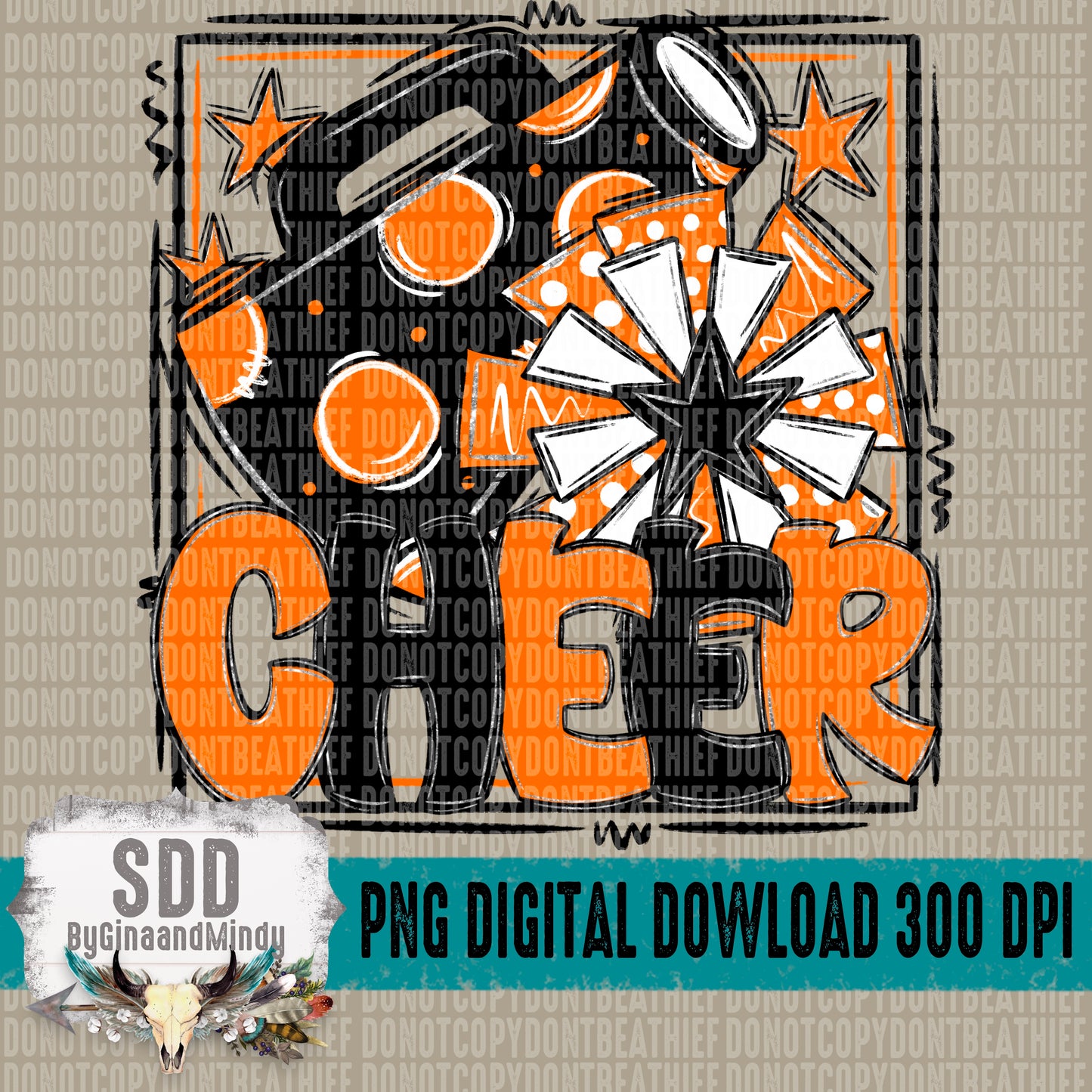 Cheer Bundle; Orange & Black