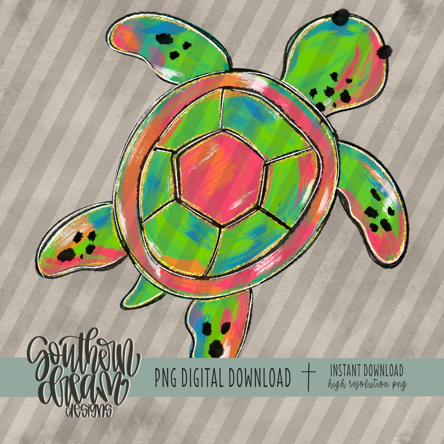 Painterly Sea Turtle