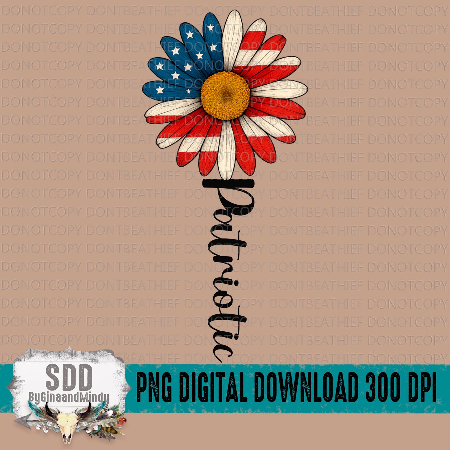 Patriotic Sunflower