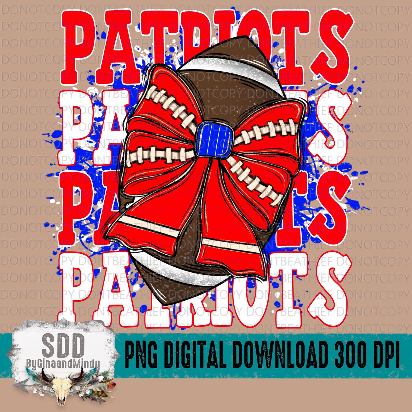 Custom School Spirit Football
