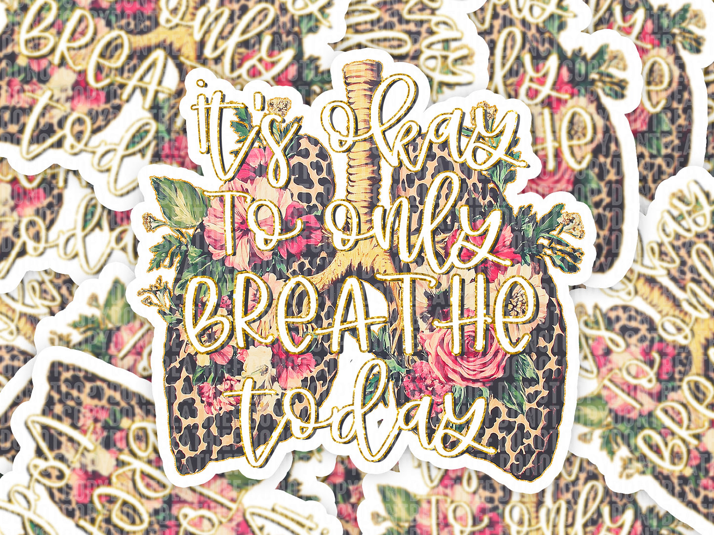 It's okay to only BREATHE today Bundle (1 is full & the other is knockout words)