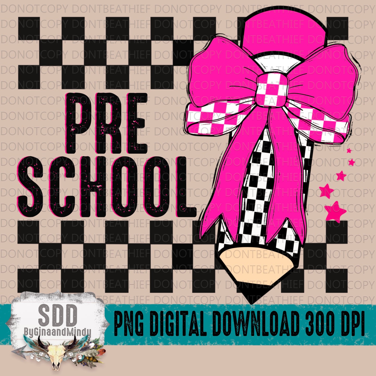 Preschool Grade Checkered