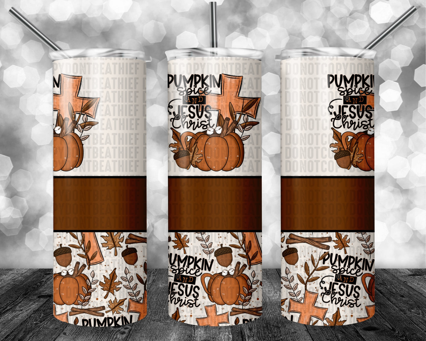 Pumpkin Spice & Jesus Christ 20oz Tumbler
