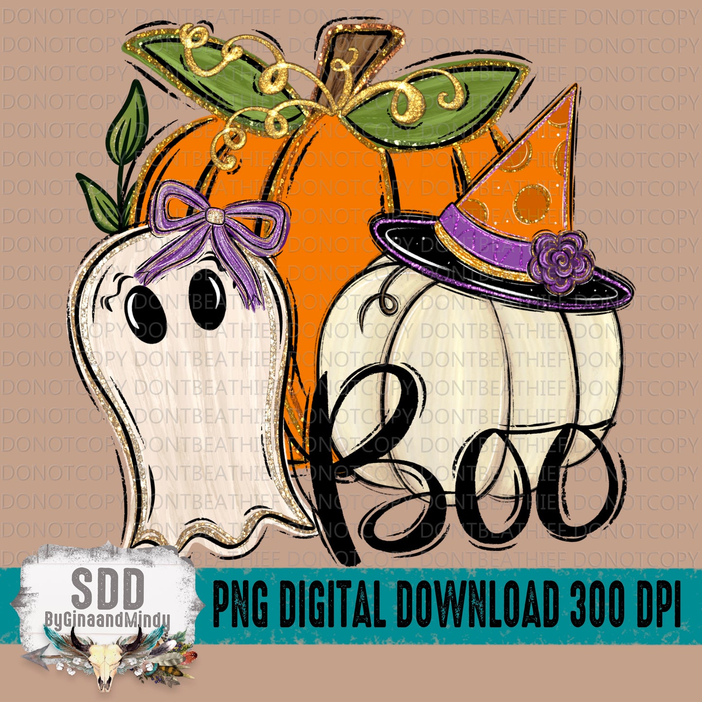 Pumpkin Ghost Boo