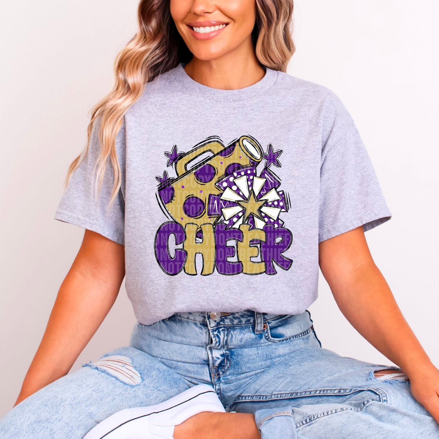 Cheer Bundle; Purple & Vegas Gold