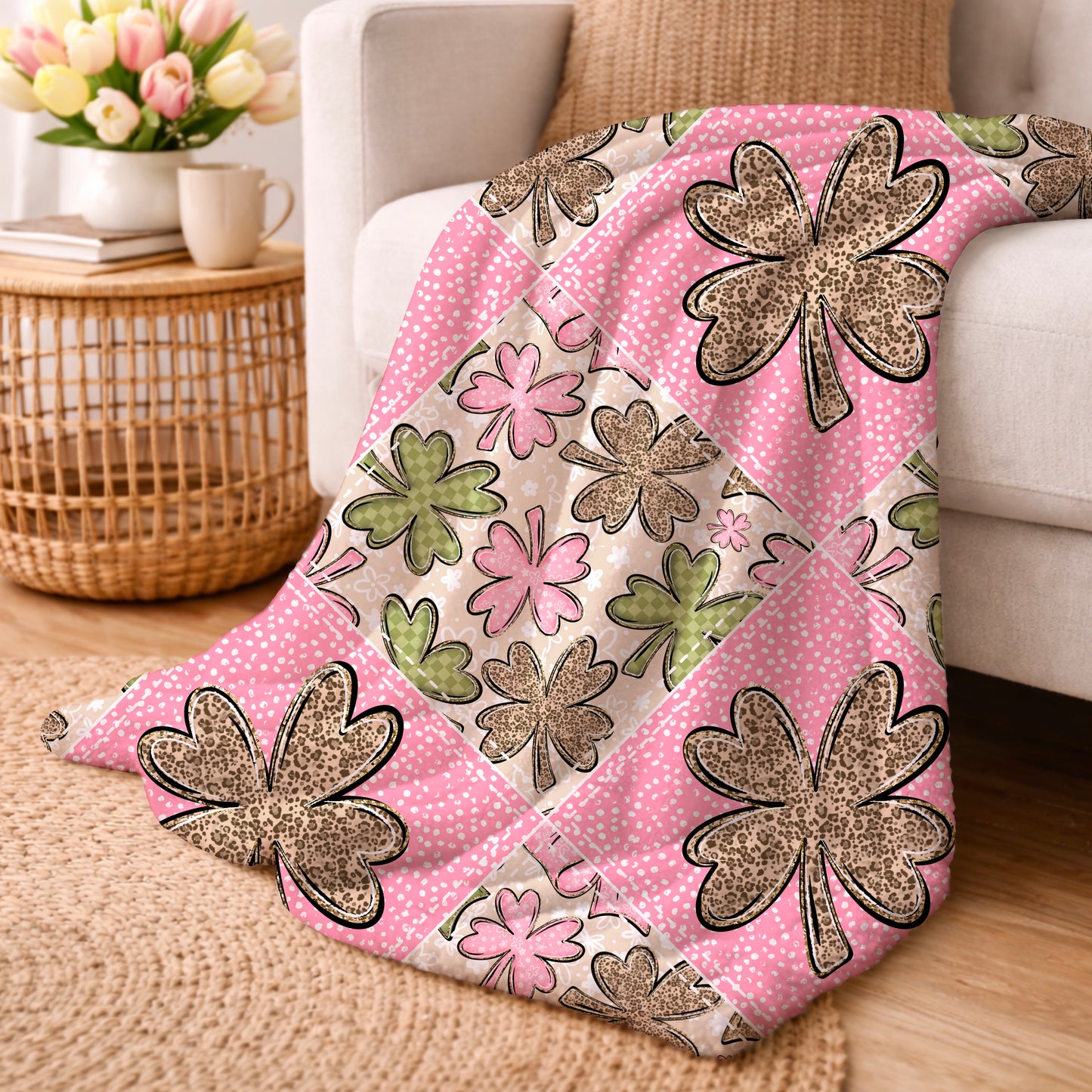 Quilt Leopard Clover Seamless Bundle