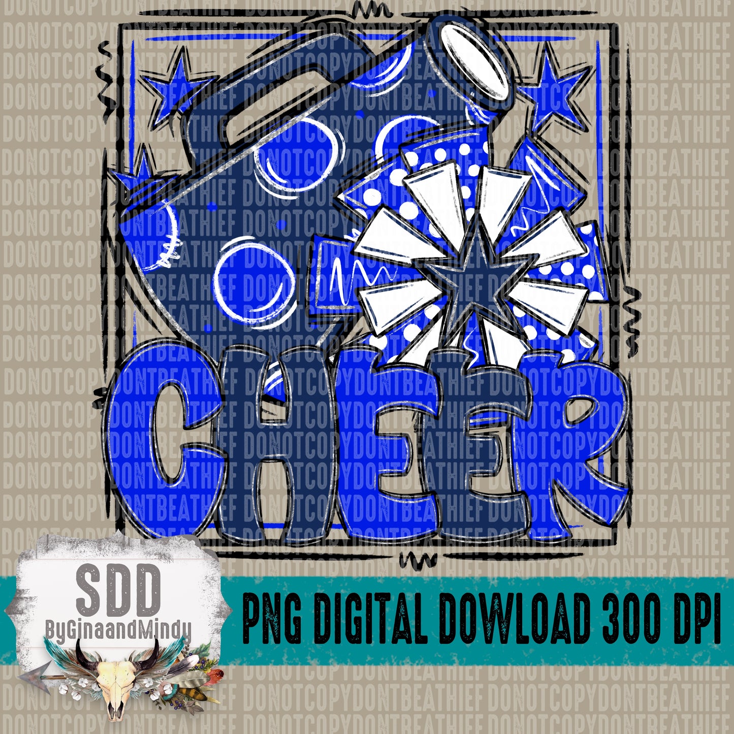 Cheer Bundle; Royal Blue & Navy Blue