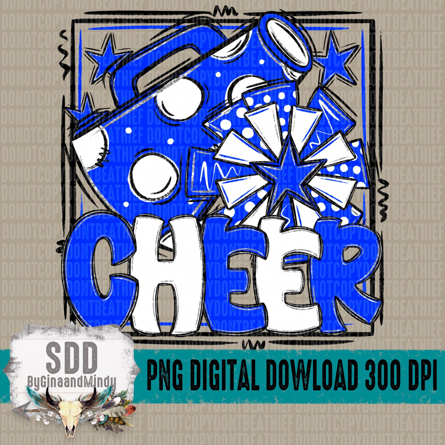Cheer Bundle; Royal Blue & White