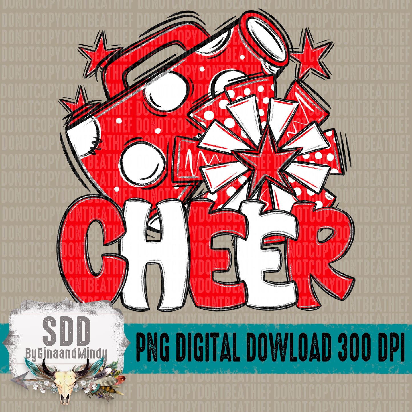 Cheer Bundle; Red & White